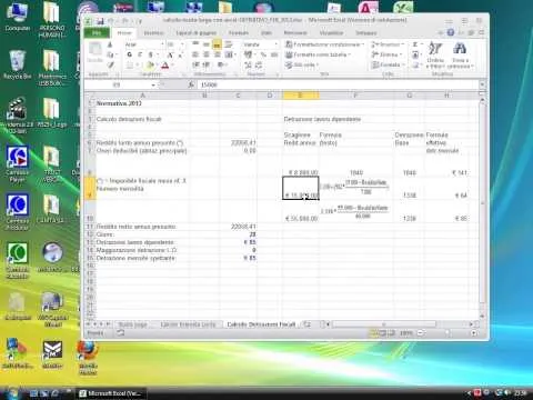 Calcolo detrazioni lavoro dipendente 2021 excel