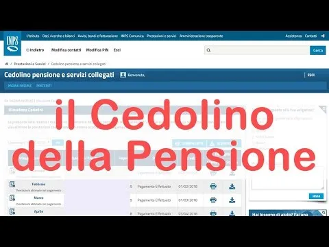 Codice pensioni inps