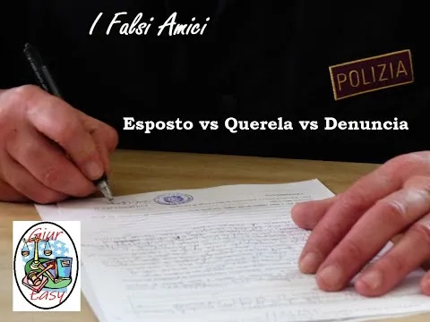 Mi hanno fatto un esposto